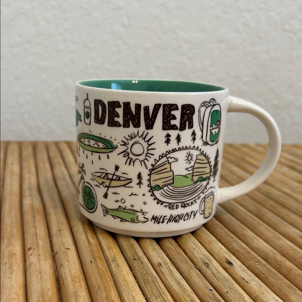 Starbucks Denver Mug - Green and White